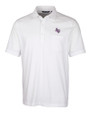 Stephen F Austin Lumberjacks Cutter & Buck Advantage Tri-Blend Jersey Mens Big and Tall Pocket Polo White Mannequin