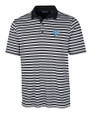 Indiana State Sycamores Cutter & Buck Big & Tall Forge Polo Multi Stripe Black Mannequin
