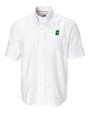 Charlotte 49ers Cutter & Buck Epic Easy Care Nailshead Mens Big and Tall Short Sleeve Dress Shirt White Mannequin