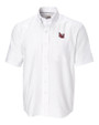 Lamar Cardinals Cutter & Buck Epic Easy Care Nailshead Mens Big and Tall Short Sleeve Dress Shirt White Mannequin