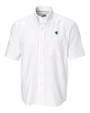 Seton Hall Pirates Cutter & Buck Epic Easy Care Nailshead Mens Big and Tall Short Sleeve Dress Shirt White Mannequin