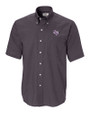 Stephen F Austin Lumberjacks Cutter & Buck Epic Easy Care Nailshead Mens Big and Tall Short Sleeve Dress Shirt Black Mannequin