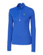 Seton Hall Pirates Cutter & Buck Traverse Stretch Eco Quarter Zip Womens Pullover Chelan Blue Mannequin