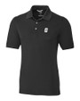 Charlotte 49ers Cutter & Buck Advantage Eco Tri-Blend Pique Mens Big and Tall Polo Black Mannequin