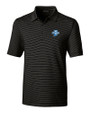 Indiana State Sycamores Cutter & Buck Forge Pencil Stripe Stretch Mens Big and Tall Polo Black Mannequin