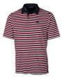 Dayton Flyers Cutter & Buck Big & Tall Forge Polo Multi Stripe Cardinal Red Mannequin