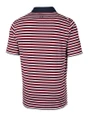 Dayton Flyers Cutter & Buck Big & Tall Forge Polo Multi Stripe Cardinal Red Mannequin Back