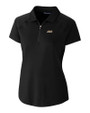 James Madison Dukes Cutter & Buck Forge Stretch Womens Short Sleeve Polo Black Mannequin