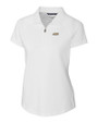 James Madison Dukes Cutter & Buck Forge Stretch Womens Short Sleeve Polo White Mannequin