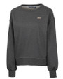 James Madison Dukes Cutter & Buck Saturday Cotton Blend Womens Crew Neck Sweatshirt Charcoal Heather Mannequin