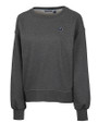Georgetown Hoyas Cutter & Buck Saturday Cotton Blend Womens Crew Neck Sweatshirt Charcoal Heather Mannequin
