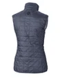 Georgetown Hoyas Cutter & Buck Rainier PrimaLoft® Womens Eco Insulated Full Zip Puffer Vest Anthracite Melange Mannequin Back