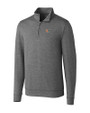 Miami Hurricanes Cutter & Buck Shoreline Heathered Quarter Zip Mens Pullover Charcoal Heather Mannequin