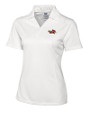Illinois State Redbirds Cutter & Buck Genre Textured Solid Womens Polo White Mannequin