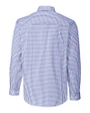 Dayton Flyers Cutter & Buck Easy Care Stretch Gingham Mens Long Sleeve Dress Shirt Tour Blue Mannequin Back