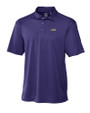 James Madison Dukes Cutter & Buck CB Drytec Genre Textured Solid Mens Big and Tall Polo College Purple Mannequin