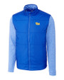 Pitt Panthers Cutter & Buck Stealth Hybrid Quilted Mens Big and Tall Full Zip Windbreaker Jacket Chelan Blue Mannequin
