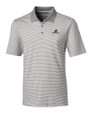 Providence Friars Cutter & Buck Forge Tonal Stripe Stretch Mens Big and Tall Polo Polished Medium Gray Mannequin