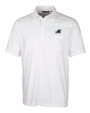 Tulane Green Wave Cutter & Buck Advantage Tri-Blend Jersey Mens Big and Tall Pocket Polo White Mannequin