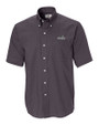 Providence Friars Cutter & Buck Epic Easy Care Nailshead Mens Big and Tall Short Sleeve Dress Shirt Black Mannequin
