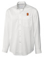 Syracuse Orange Cutter & Buck Epic Easy Care Fine Twill Mens Big and Tall Dress Shirt White Mannequin