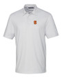 Syracuse Orange Cutter & Buck Pike Double Dot Print Stretch Mens Polo White Mannequin