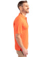 Syracuse Orange Cutter & Buck Forge Pencil Stripe Stretch Mens Polo College Orange Side
