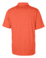 Syracuse Orange Cutter & Buck Forge Pencil Stripe Stretch Mens Polo College Orange Mannequin Back