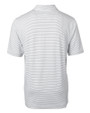 Syracuse Orange Cutter & Buck Forge Pencil Stripe Stretch Mens Polo White Mannequin Back
