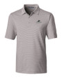 Providence Friars Cutter & Buck Forge Pencil Stripe Stretch Mens Polo Polished Medium Gray Mannequin