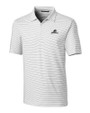 Providence Friars Cutter & Buck Forge Pencil Stripe Stretch Mens Polo White Mannequin