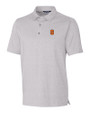 Syracuse Orange Cutter & Buck Forge Heathered Stretch Mens Polo Polished Heather Mannequin