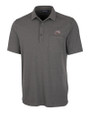 Montana Grizzlies Cutter & Buck Advantage Tri-Blend Jersey Mens Pocket Polo Elemental Grey Heather Mannequin
