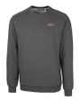 Pepperdine Waves Cutter & Buck Saturday Cotton Blend Mens Crew Neck Sweatshirt Charcoal Heather Mannequin