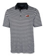 Illinois State Redbirds Cutter & Buck Mens Forge Polo Multi Stripe Black Mannequin