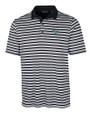 Middle Tennessee Blue Raiders Cutter & Buck Mens Forge Polo Multi Stripe Black Mannequin