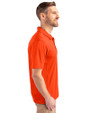 Pepperdine Waves Cutter & Buck Prospect Eco Textured Stretch Recycled Mens Short Sleeve Polo College Orange Side