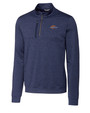 Pepperdine Waves Cutter & Buck Stealth Heathered Quarter Zip Mens Pullover LYN_MANN_HG 1