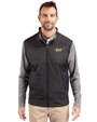 VCU Rams Cutter & Buck Stealth Hybrid Quilted Mens Full Zip Windbreaker Jacket Black Front