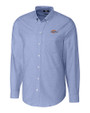 Pepperdine Waves Cutter & Buck Stretch Oxford Mens Long Sleeve Dress Shirt French Blue Mannequin