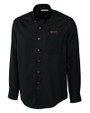UOP Tigers Cutter & Buck Epic Easy Care Fine Twill Mens Long Sleeve Dress Shirt Black Mannequin