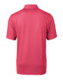 Illinois State Redbirds Cutter & Buck Pike Mini Pennant Print Stretch Mens Polo Cardinal Red Mannequin Back