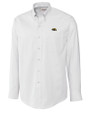 Southern Miss Golden Eagles Cutter & Buck Epic Easy Care Nailshead Mens Big and Tall Long Sleeve Dress Shirt White Mannequin
