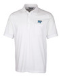 Middle Tennessee Blue Raiders Cutter & Buck Advantage Tri-Blend Jersey Mens Big and Tall Pocket Polo White Mannequin