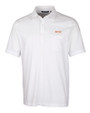 UOP Tigers Cutter & Buck Advantage Tri-Blend Jersey Mens Big and Tall Pocket Polo White Mannequin