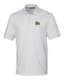 Drexel Dragons Cutter & Buck Pike Double Dot Print Stretch Mens Polo White Mannequin