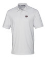 Montana Grizzlies Cutter & Buck Pike Double Dot Print Stretch Mens Polo White Mannequin