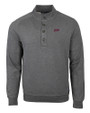 Eastern Kentucky Colonels Cutter & Buck Saturday Cotton Blend Mens Mock Pullover Sweatshirt Charcoal Heather Mannequin