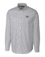 Middle Tennessee Blue Raiders Cutter & Buck Stretch Oxford Stripe Mens Big and Tall Long Sleeve Dress Shirt Charcoal Mannequin