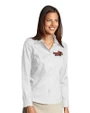 Illinois State Redbirds Cutter & Buck Epic Easy Care Fine Twill Womens Long Sleeve Dress Shirt White Front